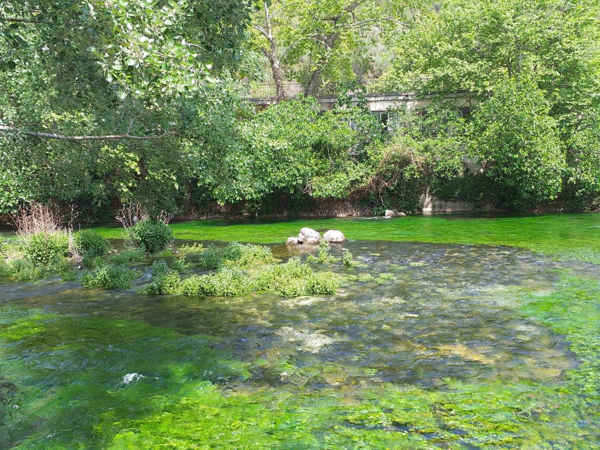 Maison Au Coeur De Fontaine De Vaucluse, Nichee Sur Le Rocher Et Surplombant La Sorgue Luaran gambar